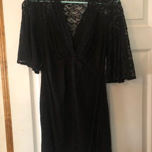 Asos black maternity dress